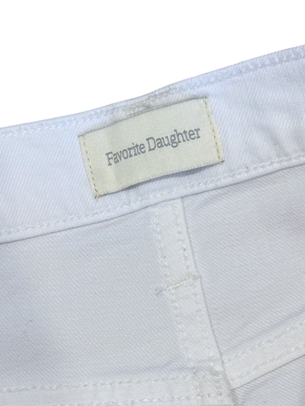 Favorite Daughter Valentina Tower High Rise Slit Jeans in Bahamas White Women 30 - Picture 7 of 10